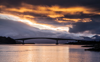 bridge of fire, kyle of lochalsh, scotland