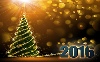 новый год, 2016, праздник, игрушка, ёлка, золото, серпантин