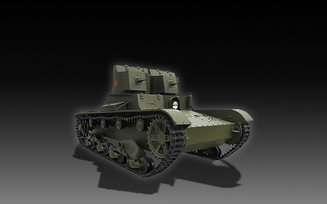 Бронетехника, двухбашенный легкий танк, Т-26